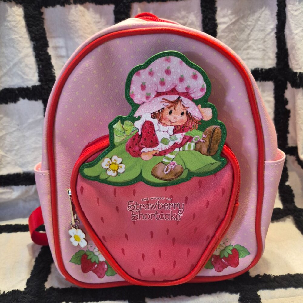 NEW Strawberry Shortcake Retro 80's Pink Mini Backpack Purse